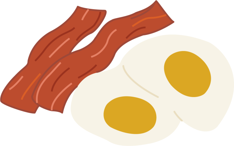 Icône œuf et bacon