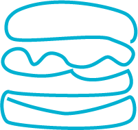 Logo Burger Bleu